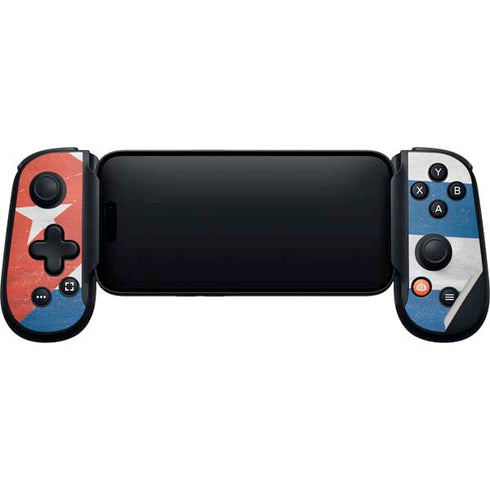 Cuban Flag Distressed Backbone One for iPhone Game Controller Skin
